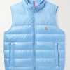 Logo-Appliquéd Quilted Shell Hooded Down Gilet Logo-Appliquéd Quilted Shell Hooded Down Gilet