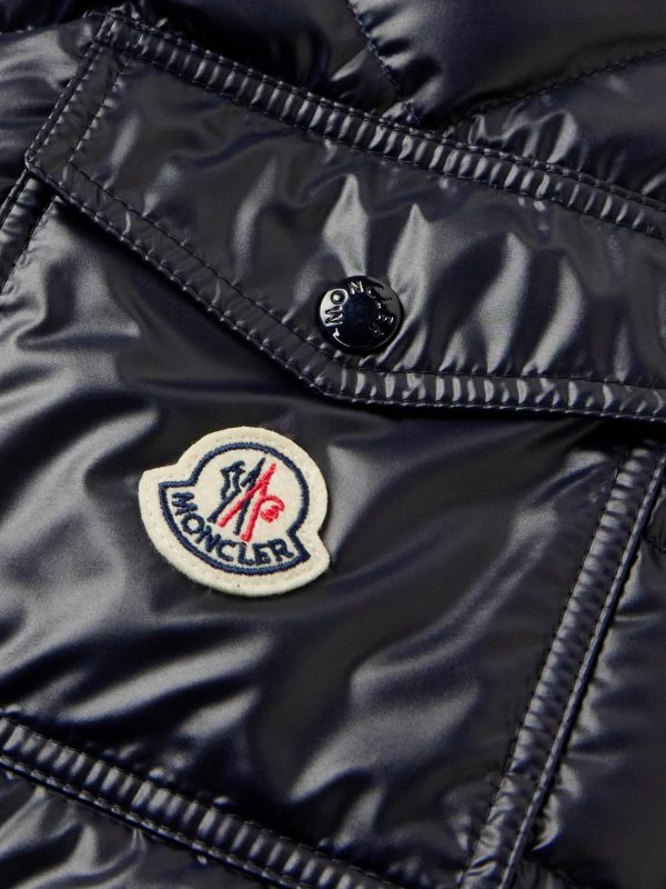 Logo-Appliquéd Quilted Shell Down Hooded Jacket - E1 Logo-Appliquéd Quilted Shell Down Hooded Jacket - E1