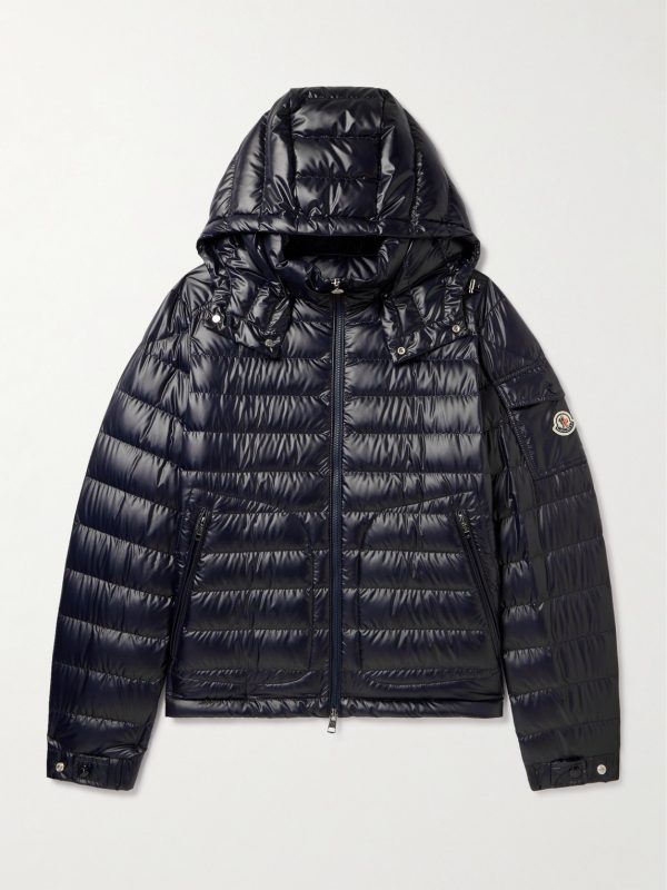 Logo-Appliquéd Quilted Shell Down Hooded Jacket Logo-Appliquéd Quilted Shell Down Hooded Jacket