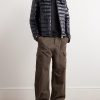 Logo-Appliquéd Quilted Shell Down Hooded Jacket - OU Logo-Appliquéd Quilted Shell Down Hooded Jacket - OU