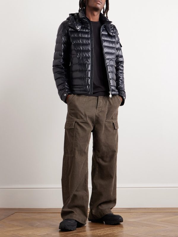 Logo-Appliquéd Quilted Shell Down Hooded Jacket - OU Logo-Appliquéd Quilted Shell Down Hooded Jacket - OU