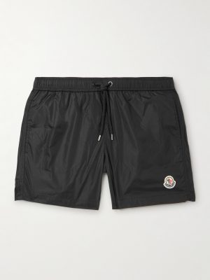 Slim-Fit Mid-Length Logo-Appliquéd Swim Shorts Slim-Fit Mid-Length Logo-Appliquéd Swim Shorts
