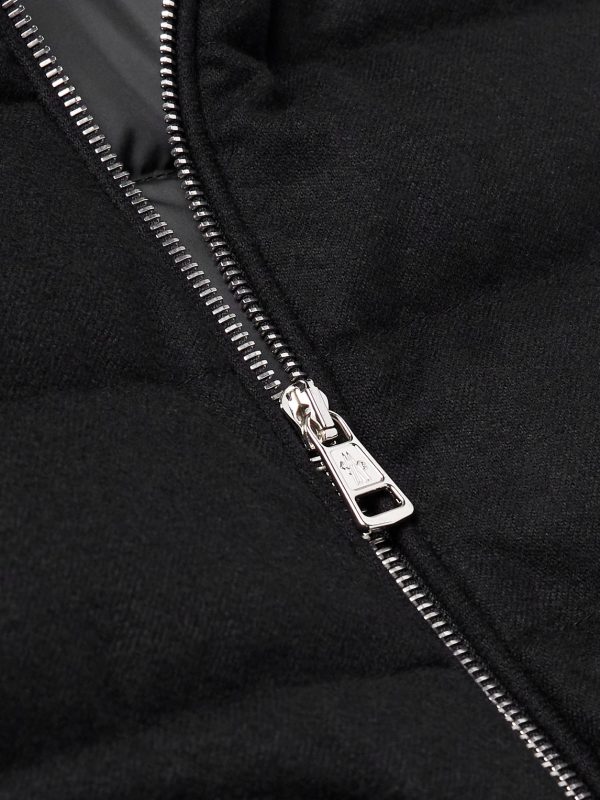 Acorus Quilted Nylon and Cashmere-Blend Down Zip-Up Jacket - CU