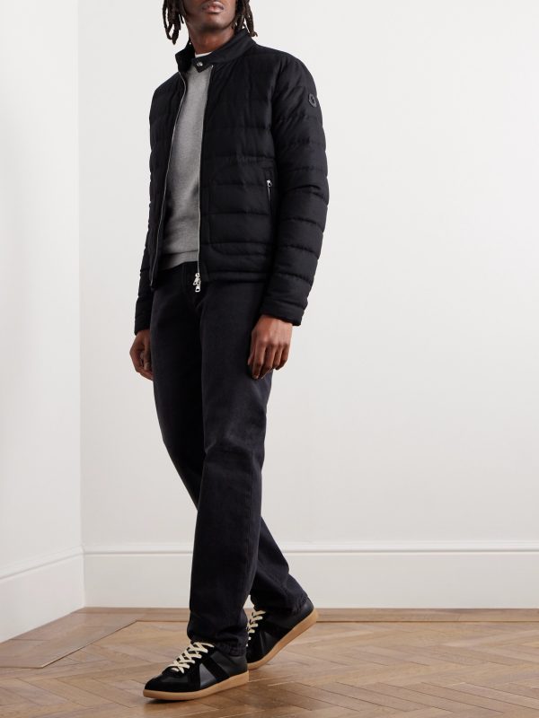 Acorus Quilted Nylon and Cashmere-Blend Down Zip-Up Jacket - OU