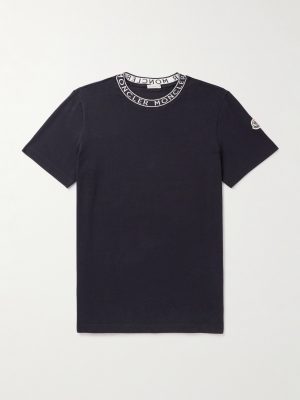 Slim-Fit Logo-Jacquard Cotton-Jersey T-Shirt Slim-Fit Logo-Jacquard Cotton-Jersey T-Shirt