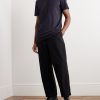 Slim-Fit Logo-Jacquard Cotton-Jersey T-Shirt - OU Slim-Fit Logo-Jacquard Cotton-Jersey T-Shirt - OU
