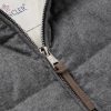 Redessau Logo-Appliquéd Quilted Flannel Hooded Down Jacket - CU Redessau Logo-Appliquéd Quilted Flannel Hooded Down Jacket - CU
