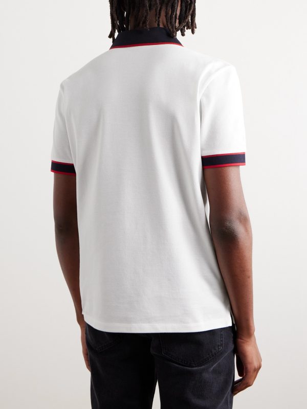 Logo-Appliquéd Cotton-Piqué Polo Shirt - BK Logo-Appliquéd Cotton-Piqué Polo Shirt - BK