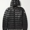 Logo-Appliquéd Quilted Shell Hooded Down Jacket Logo-Appliquéd Quilted Shell Hooded Down Jacket