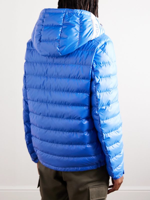 Logo-Appliquéd Quilted Shell Hooded Down Jacket - BK Logo-Appliquéd Quilted Shell Hooded Down Jacket - BK