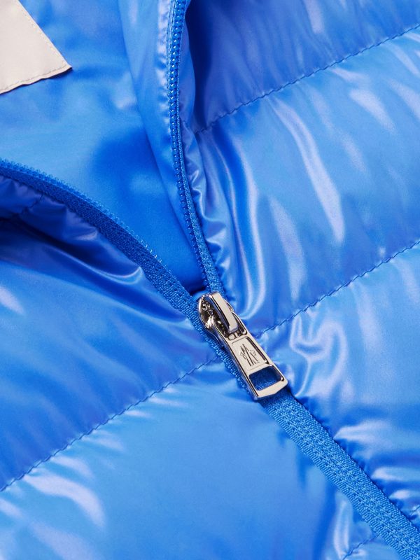 Logo-Appliquéd Quilted Shell Hooded Down Jacket - CU Logo-Appliquéd Quilted Shell Hooded Down Jacket - CU