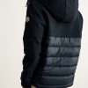 Logo-Appliquéd Panelled Cotton-Jersey and Quilted Shell Down Zip-Up Hoodie - BK Logo-Appliquéd Panelled Cotton-Jersey and Quilted Shell Down Zip-Up Hoodie - BK