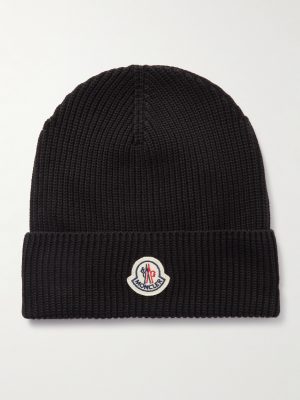 Logo-Appliquéd Ribbed Cotton Beanie Logo-Appliquéd Ribbed Cotton Beanie