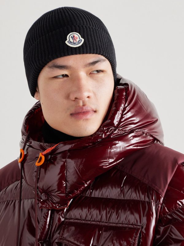Logo-Appliquéd Ribbed Cotton Beanie - OU