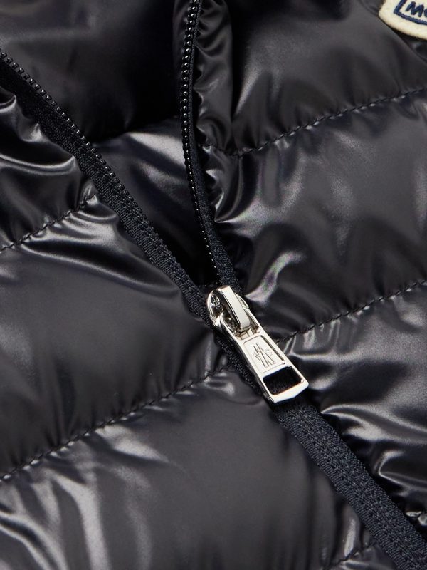 Clai Logo-Detailed Webbing-Trimmed Quilted Shell Hooded Down Gilet - CU Clai Logo-Detailed Webbing-Trimmed Quilted Shell Hooded Down Gilet - CU