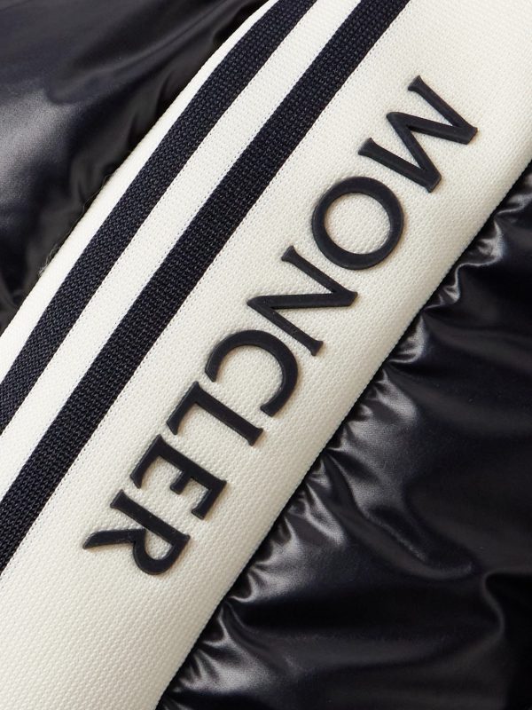 Clai Logo-Detailed Webbing-Trimmed Quilted Shell Hooded Down Gilet - E1 Clai Logo-Detailed Webbing-Trimmed Quilted Shell Hooded Down Gilet - E1