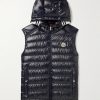 Clai Logo-Detailed Webbing-Trimmed Quilted Shell Hooded Down Gilet Clai Logo-Detailed Webbing-Trimmed Quilted Shell Hooded Down Gilet