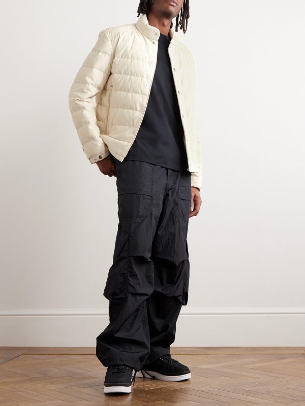 Logo-Appliquéd Quilted Cotton-Corduroy Jacket - OU Logo-Appliquéd Quilted Cotton-Corduroy Jacket - OU