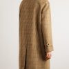 Checked Wool Coat - BK Checked Wool Coat - BK