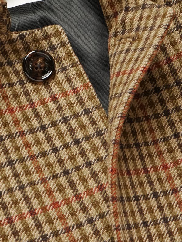 Checked Wool Coat - CU Checked Wool Coat - CU