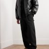 + Roc Nation by Jay-Z Cassiopeia Reversible Logo-Embossed Leather and Quilted Shell Down Bomber Jacket - OU
