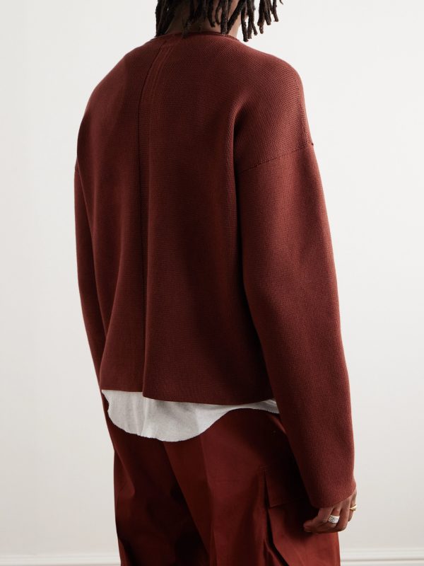Ribbed Organic Cotton Sweater - BK Ribbed Organic Cotton Sweater - BK