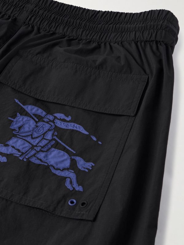 Wide-Leg Logo-Appliqued Nylon Cargo Trousers - CU Wide-Leg Logo-Appliqued Nylon Cargo Trousers - CU
