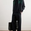Straight-Leg Argyle Jacquard-Knit Track Pants - OU Straight-Leg Argyle Jacquard-Knit Track Pants - OU
