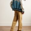 Appliquéd Wool-Blend and Leather Varsity Jacket - OU Appliquéd Wool-Blend and Leather Varsity Jacket - OU