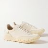 Hospoa Fringed Leather-Trimmed Suede Sneakers - FR