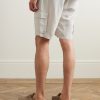 Air Straight-Leg Linen and Lyocell-Blend Drawstring Cargo Shorts - BK Air Straight-Leg Linen and Lyocell-Blend Drawstring Cargo Shorts - BK