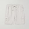 Air Straight-Leg Linen and Lyocell-Blend Drawstring Cargo Shorts Air Straight-Leg Linen and Lyocell-Blend Drawstring Cargo Shorts