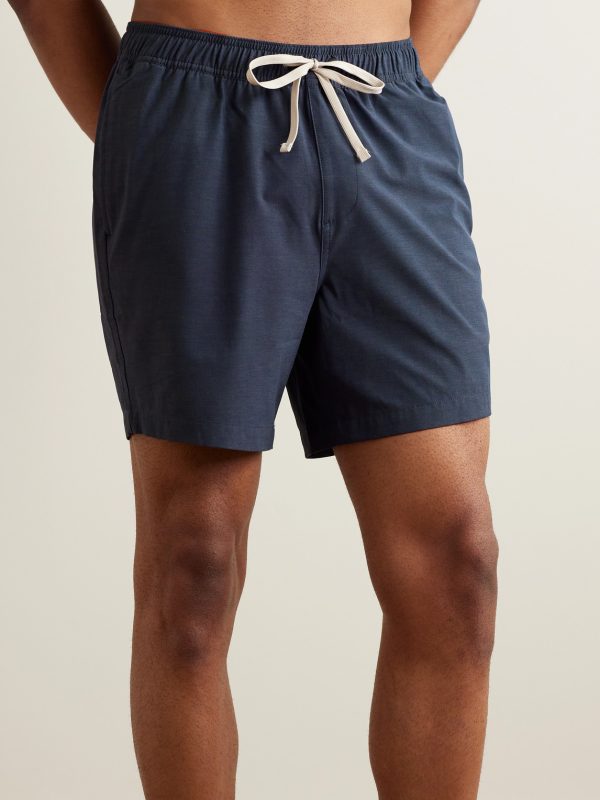 Land To Water Straight-Leg Mid-Length Swim Shorts - OU