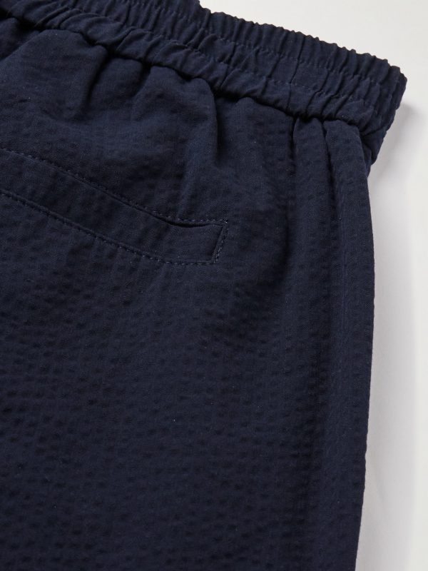 Joaquin Straight-Leg Cotton-Seersucker Trousers - CU