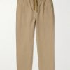 Alex Tapered Linen Drawstring Trousers