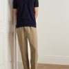 Alex Tapered Linen Drawstring Trousers - OU