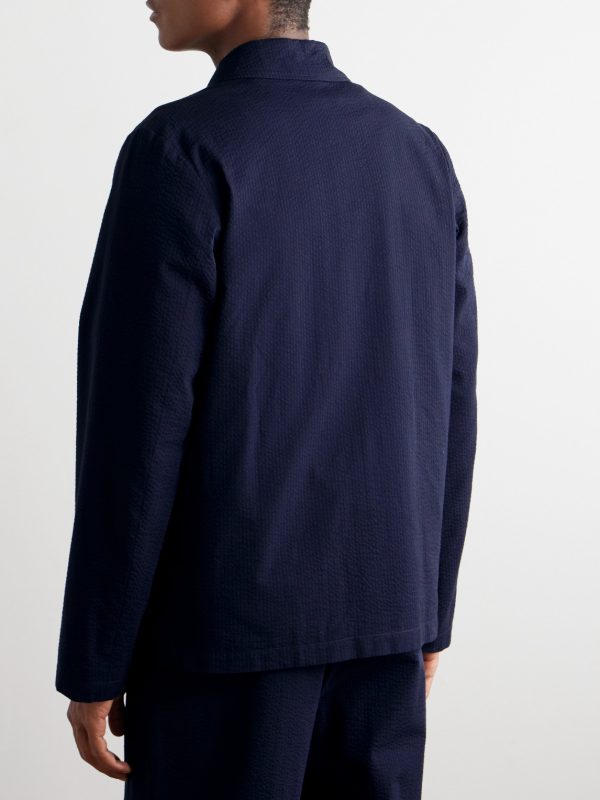 Cotton-Seersucker Overshirt - BK