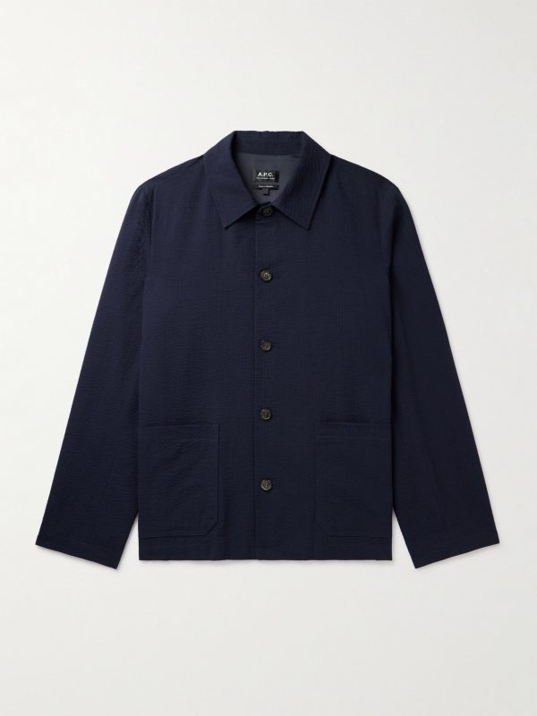 Cotton-Seersucker Overshirt
