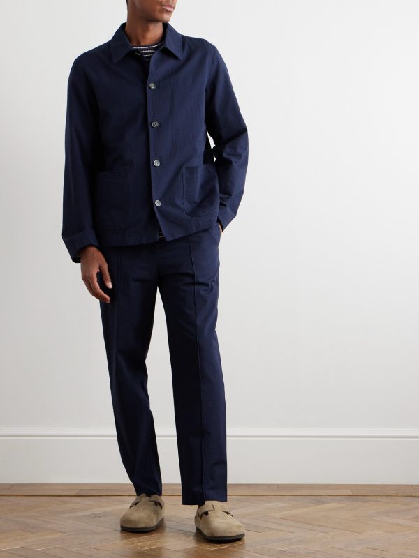 Cotton-Seersucker Overshirt - OU