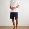 Bulldog Slim-Fit Straight-Leg Stretch-Linen and Lyocell-Blend Shorts - OU Bulldog Slim-Fit Straight-Leg Stretch-Linen and Lyocell-Blend Shorts - OU