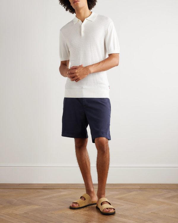 Bulldog Slim-Fit Straight-Leg Stretch-Linen and Lyocell-Blend Shorts - OU Bulldog Slim-Fit Straight-Leg Stretch-Linen and Lyocell-Blend Shorts - OU