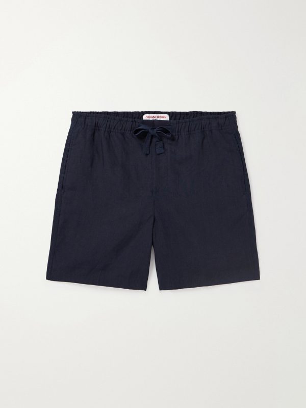 Alex Straight-Leg Linen Drawstring Shorts Alex Straight-Leg Linen Drawstring Shorts