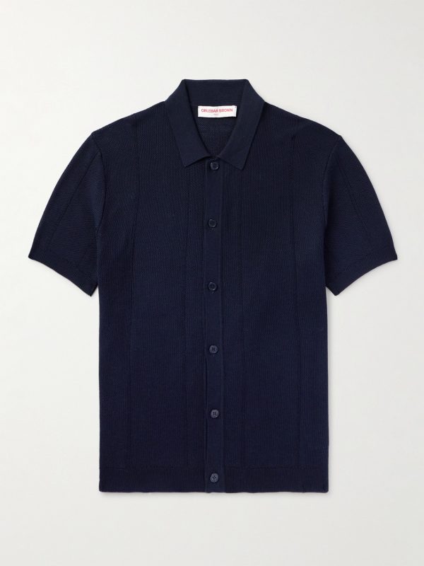 Tiernan Ribbed Cotton Polo Shirt Tiernan Ribbed Cotton Polo Shirt
