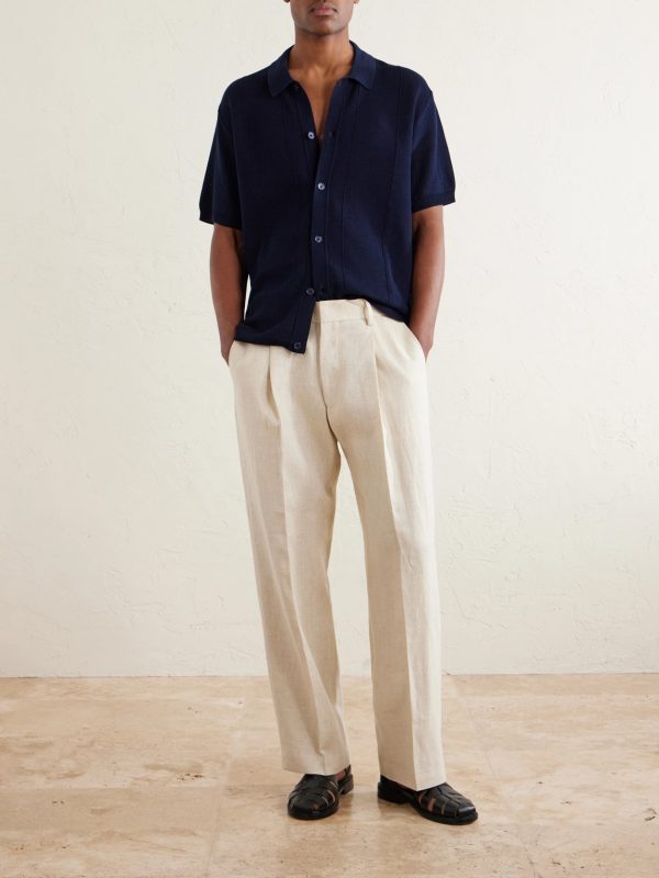 Tiernan Ribbed Cotton Polo Shirt - OU Tiernan Ribbed Cotton Polo Shirt - OU