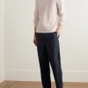Alex Tapered Linen Drawstring Trousers - OU