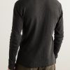 Slim-Fit Textured-Cotton Henley T-Shirt - BK Slim-Fit Textured-Cotton Henley T-Shirt - BK