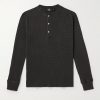 Slim-Fit Textured-Cotton Henley T-Shirt Slim-Fit Textured-Cotton Henley T-Shirt