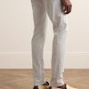 Venezia 1951 Slim-Fit Pinstriped Cotton-Blend Seersucker Trousers - BK Venezia 1951 Slim-Fit Pinstriped Cotton-Blend Seersucker Trousers - BK