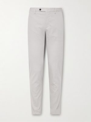 Venezia 1951 Slim-Fit Pinstriped Cotton-Blend Seersucker Trousers Venezia 1951 Slim-Fit Pinstriped Cotton-Blend Seersucker Trousers