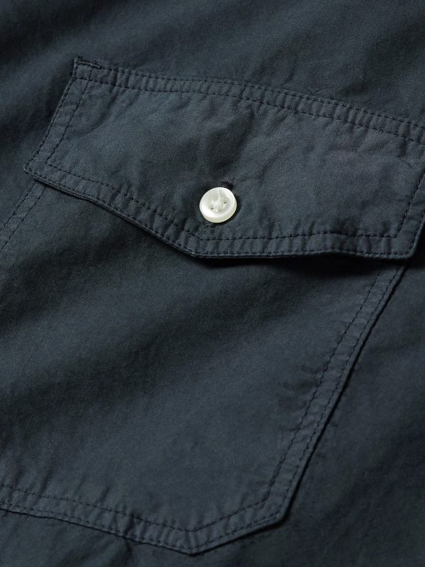Eric Camp-Collar Garment-Dyed Lyocell and Cotton-Blend Shirt - CU Eric Camp-Collar Garment-Dyed Lyocell and Cotton-Blend Shirt - CU
